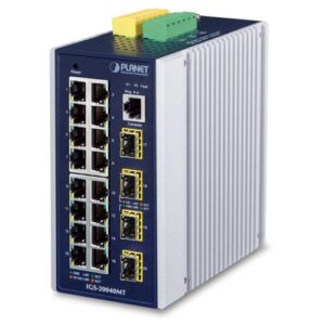 Industrial L2+ 16-Port 10/100/1000T + 4-Port 100/1000X SFP Managed Switch