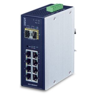 Industrial 8-port 10/100/1000T + 2-port 1G/2.5G SFP Managed Gigabit Switch