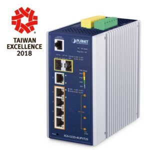 Industrial L2+ 4-Port 10/100/1000T 802.3bt PoE + 1-Port 10/100/1000T + 2-Port 1G/2.5G SFP Managed Ethernet Switch