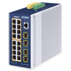 Industrial L3 16-Port 10/100/1000T 802.3at PoE + 4-Port 1G/2.5G SFP Managed Ethernet Switch