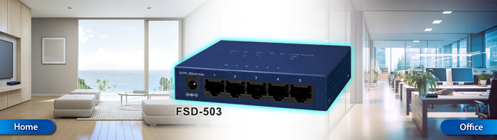 5-Port 10/100Mbps Fast Ethernet Switch 4 FSD 503v5 1