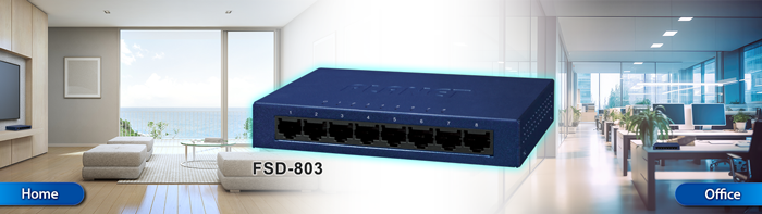8-Port 10/100Mbps Fast Ethernet Switch 4 FSD 803v5 1