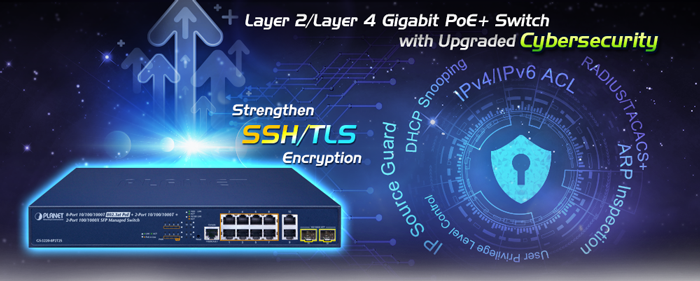 L2+ 8-Port 10/100/1000T 802.3at PoE + 2-Port 10/100/1000T + 2-Port 100/1000X SFP Managed Switch 5 GS 5220 8P2T2Sv3 1 N