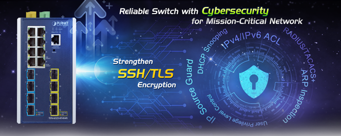 Industrial L3 8-Port 10/100/1000T + 4-Port 1G/2.5G SFP + 4-Port 10GBASE-X SFP+ Managed TSN Ethernet Switch 10 TSN 6325 8T4S4X 4 N