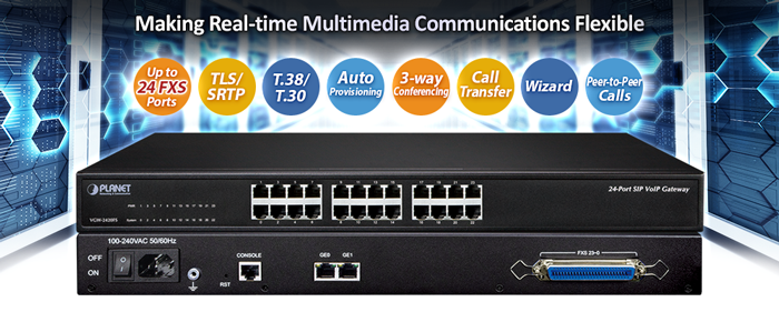 24-Port SIP VoIP Gateway (24 FXS) 4 VGW 2420FSv4 1
