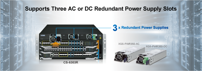 16-Port xPON + 4-Port Gigabit TP/SFP + 4-Port 1000BASE-X SFP + 4-Port 10GBASE-X SFP+ Management Module for CS-6303R and CS-6306R 8 CS 6303R 3