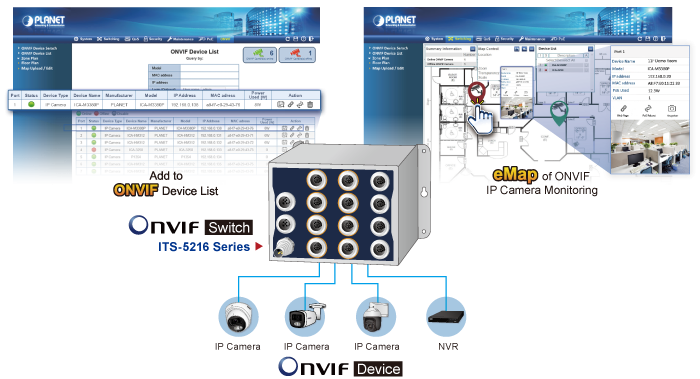 Industrial L2+ 8-Port 10/100/1000T 802.3at PoE M12 + 4-Port 10/100/1000T M12 Managed Ethernet Switch 6 ITS 5216 series 7