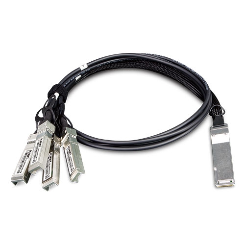 40G QSFP+ to 4 10G SFP+ Direct Attached Copper Cable - 1M/3M/5M 1 box CB QSFP4X10G 1M