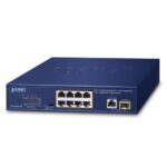 8-Port 10/100TX 802.3at PoE + 1-Port 10/100/1000T + 1-Port 100/1000X SFP Desktop Switch 10 box FGSD 1011HPv2