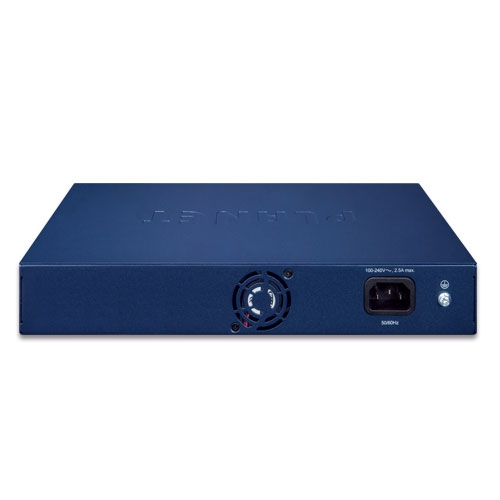 8-Port 10/100TX 802.3at PoE + 2-Port Gigabit TP/SFP Combo Desktop Switch with PoE LCD Monitor 3 box FGSD 1022VHPv3 02