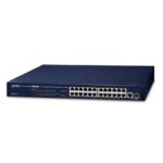 24-Port 10/100BASE-TX 802.3at PoE + 1-Port Gigabit TP/SFP Combo Ethernet Switch 4 box FGSW 2511P
