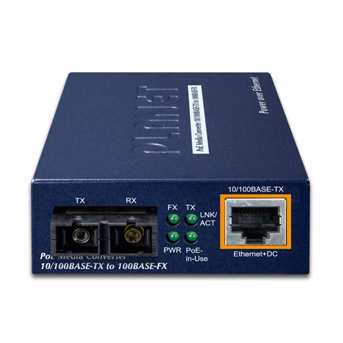 100Base-FX to 10/100Base-TX PoE Media Converter 5 box FTP 802S15v1.1 01