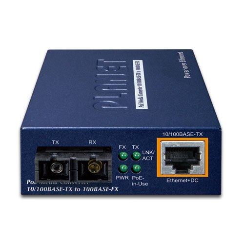 100Base-FX to 10/100Base-TX PoE Media Converter 2 box FTP 802v1.1 01