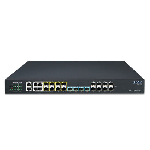 8-Port GPON OLT with 4-Port Gigabit TP/SFP Combo + 4-Port 1000X SFP + 4-Port 10G SFP+ 2 box GPL 8000 01