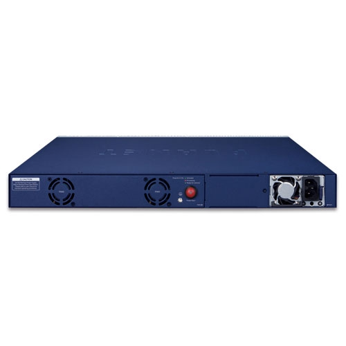 L3 24-Port 10/100/1000T 802.3bt PoE + 2-Port 10GBASE-T + 2-Port 10G SFP+ Managed Switch with Dual Modular Power Supply Slots 4 box GS 6322 24P4X 03
