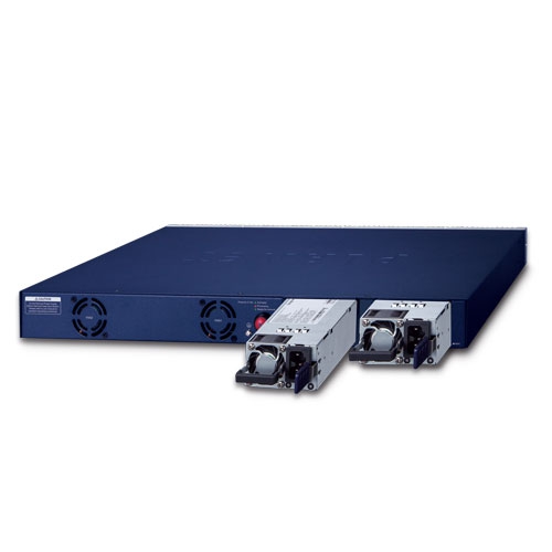 L3 24-Port 10/100/1000T 802.3bt PoE + 2-Port 10GBASE-T + 2-Port 10G SFP+ Managed Switch with Dual Modular Power Supply Slots 6 box GS 6322 24P4X 05