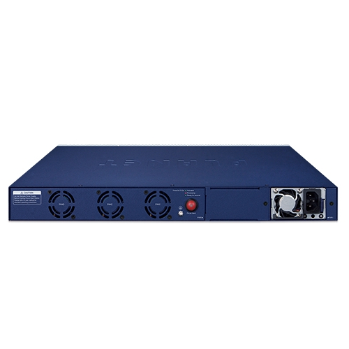 L3 48-Port 10/100/1000T 802.3bt PoE + 4-Port 10G SFP+ Managed Switch with dual modular power supply slots 4 box GS 6322 48UP4X 03