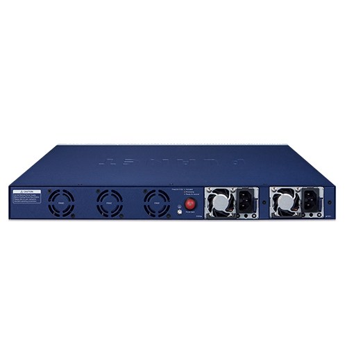 L3 48-Port 10/100/1000T 802.3bt PoE + 4-Port 10G SFP+ Managed Switch with dual modular power supply slots 5 box GS 6322 48UP4X 04