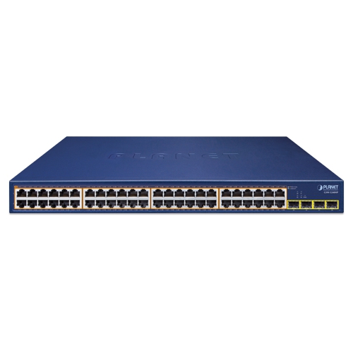 48-Port 10/100/1000T 802.3at PoE + 4-Port 1000X SFP Gigabit Ethernet Switch 2 box GSW 5240HP 01