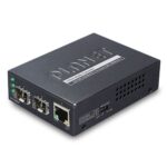 10/100/1000BASE-T to Dual 100/1000BASE-X SFP Media Converter 3 box GT 1205Av4