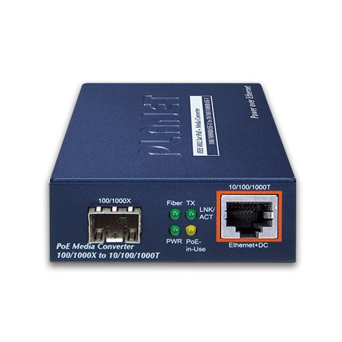 100/1000BASE-X to 10/100/1000BASE-T PoE+ Media Converter 2 box GTP 805Av2.1 v3 01