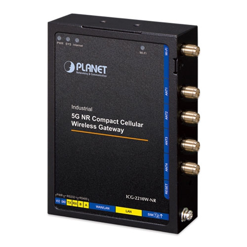 Industrial 5G NR Compact Cellular Wireless Gateway with 2-Port 10/100/1000T 2 box ICG 2210W NR 01