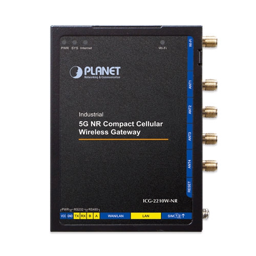 Industrial 5G NR Compact Cellular Wireless Gateway with 2-Port 10/100/1000T 3 box ICG 2210W NR 02