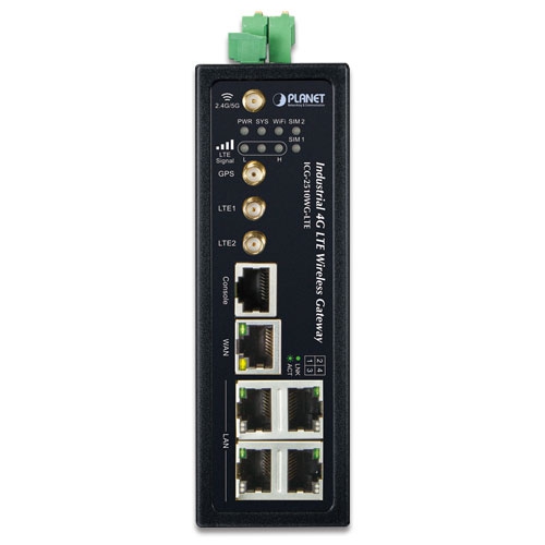 Industrial 4G LTE Cellular Wireless Gateway with 5-Port 10/100/1000T 2 box ICG 2510WG LTE 01