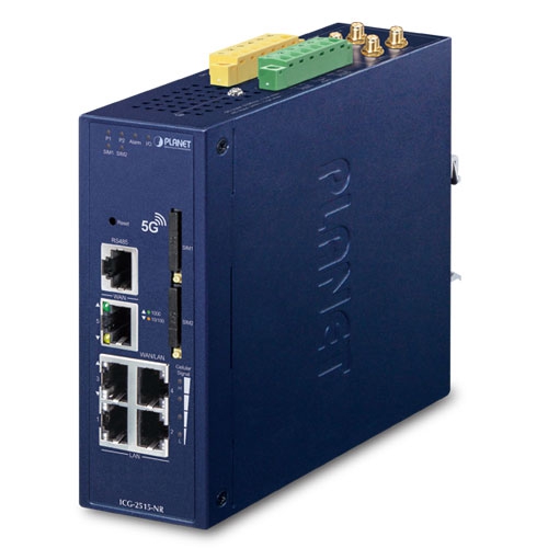 Industrial 5G NR Cellular Gateway with 5-Port 10/100/1000T 2 box ICG 2515 NR 03
