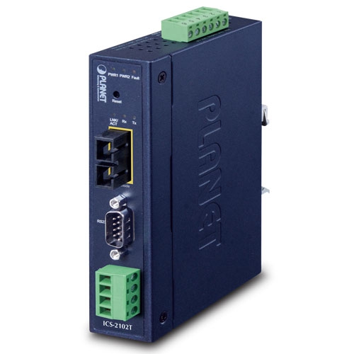 Industrial 1-port RS232/422/485 Serial Device Server with 1-Port 100BASE-FX SFP 4 box ICS 2102T