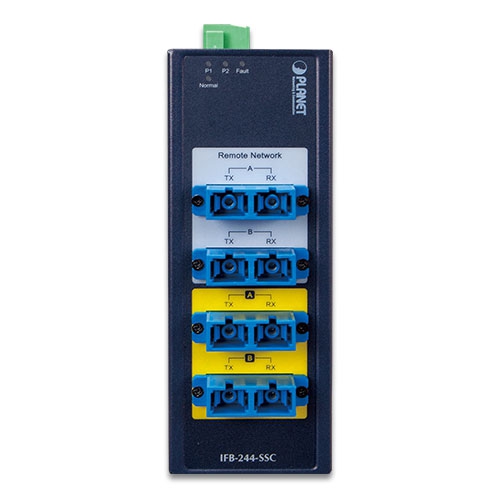 Industrial 2-Channel Optical Fiber Bypass Switch 11 box IFB 244 SSC 01