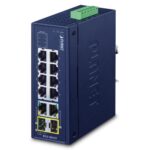 Industrial 8-Port 10/100TX + 2-Port Gigabit TP/SFP Combo Ethernet Switch 8 box IFGS 1022TFv2