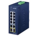 Industrial 8-Port 10/100TX + 2-Port 10/100/1000T + 2-Port 1000X SFP Ring Ethernet Switch 9 box IFGS 1222TF