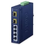 Industrial 4-Port 10/100TX + 2-Port 1000X SFP Ring Ethernet Switch 8 box IFGS 620TF