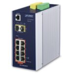 Industrial 8-port 10/100/1000T 802.3at PoE + 2-port 1G/2.5G SFP Managed Switch 13 box IGS 10020HPTv3.1