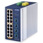 Industrial L2+ 16-Port 10/100/1000T 802.3at PoE + 4-Port 10G SFP+ Managed Ethernet Switch 3 box IGS 4215 16P4X