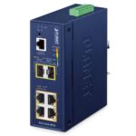 Industrial L2+ 4-Port 10/100/1000T 802.3at PoE + 2-Port 1G/2.5G SFP Managed Ethernet Switch 11 box IGS 5225 4P2Sv2