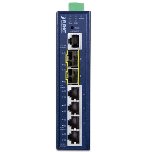 L2+ Industrial 4-Port 10/100/1000T + 2-Port 1G/2.5G SFP Managed Ethernet Switch 2 box IGS 5225 4T2Sv3 01