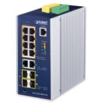 Industrial L2+ 8-Port 10/100/1000T 802.3at PoE + 2-Port 10/100/1000T + 2-Port 100/1G SFP + 2-Port 100/1G/2.5G SFP Managed Ethernet Switch 9 box IGS 5225 8P2T4Sv2