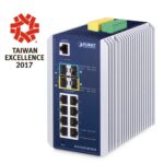Industrial L3 8-Port 10/100/1000T + 2-Port 1G/2.5G SFP + 2-Port 10G SFP+ Managed Ethernet Switch 17 box IGS 5225 8T2S2Xv4