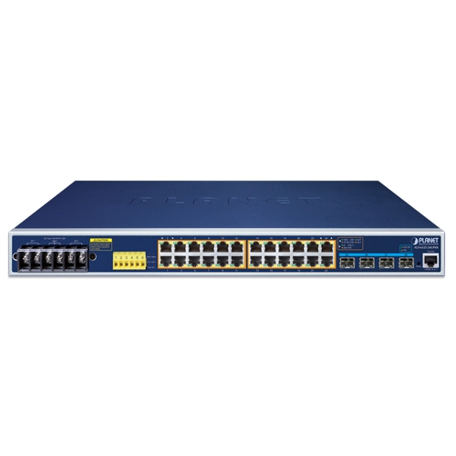 Industrial L3 24-Port 10/100/1000T 802.3bt PoE + 4-Port 10G SFP+ Managed Ethernet Switch 2 box IGS 6325 24UP4Xv1.1 01