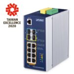 Industrial L3 8-Port 10/100/1000T 802.3bt PoE + 2-Port 100/1000X SFP + 2-Port 10G SFP+ Managed Ethernet Switch 30 box IGS 6325 8UP2S2Xv2