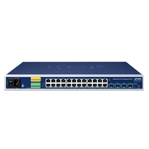 Industrial L2+ 24-Port 10/100/1000T + 4-Port 10G SFP+ Managed Ethernet Switch 2 box IGS R4215 24T4X 01