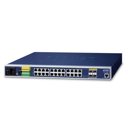 Industrial L2+ 20-Port 10/100/1000T + 4-Port TP/SFP Combo Managed Ethernet Switch 1 box IGSW 24040Tv41