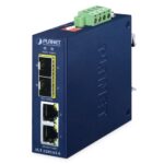 Industrial Compact 2-Port 10/100/1000BASE-T to 2-Port 100/1000BASE-X SFP Media Converter 8 box IGT 2205AT E