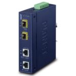 Industrial 2-port 10/100/1000T to 2-port 100/1000/2500X SFP Media Converter 14 box IGT 2205AT1