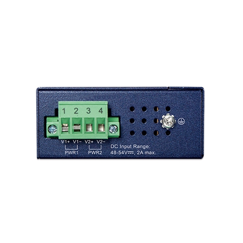 Compact Industrial 2-Port 100/1000X SFP to 2-Port 10/100/1000T 802.3at PoE+ Media Converter 3 box IGTP 2205AT 02