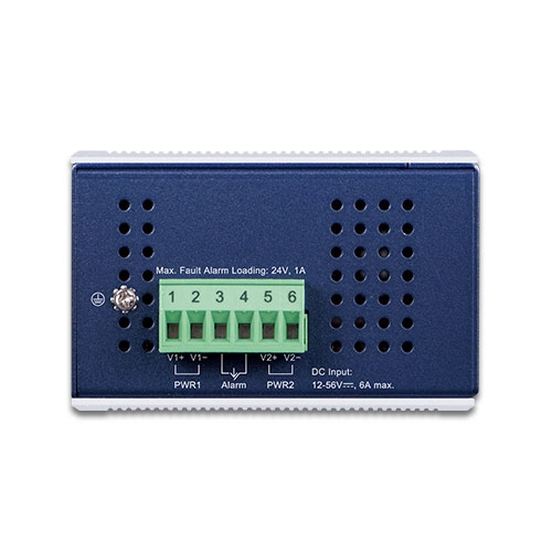 Industrial 2-Port 100/1000X SFP to 1-Port 10/100/1000T 802.3bt PoE++ Media Converter 3 box IGUP 1205AT B 02