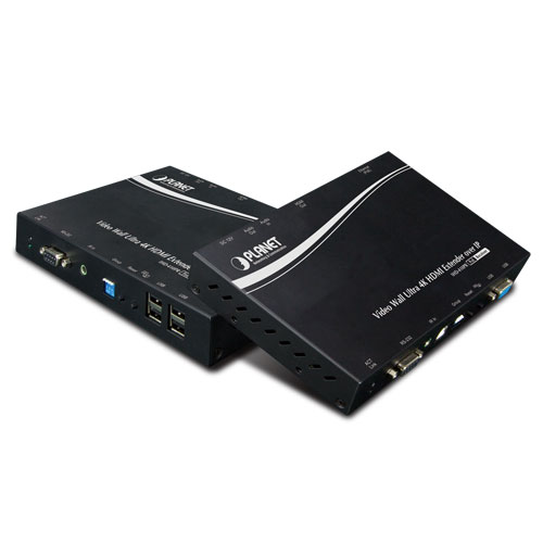 Video Wall Ultra 4K HDMI/USB Extender Transmitter over IP with PoE 6 box IHD 410PT 05
