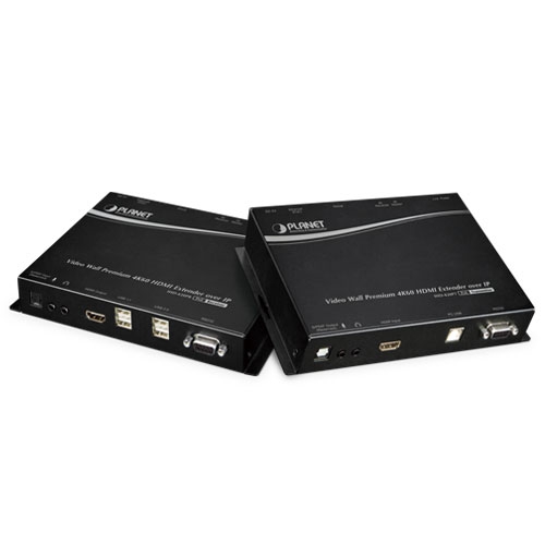 Video Wall 4K/60 HDMI & USB over IP Transmitter/Receiver with PoE 6 box IHD 420PR 05